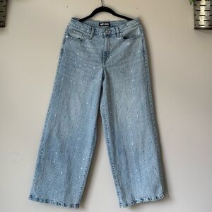 Dkny Blue Flare Wide Leg Jeans Contemporary Style